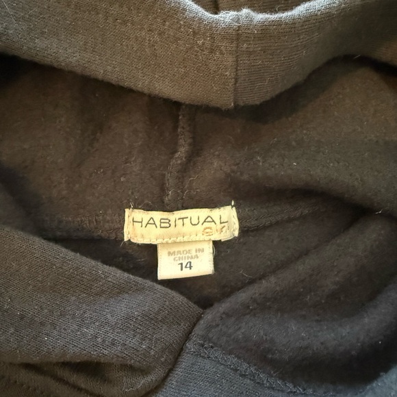 Habitual Girls Black Hoodie Sweatpants Set - Picture 2 of 3